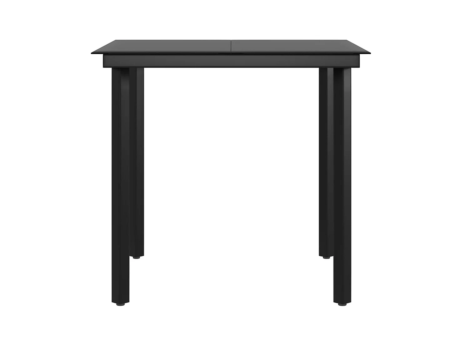 Conjunto de jantar de jardim móveis de exterior e almofadas 5 peças cinza/preto 02_0014191