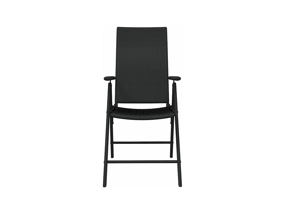 Set da pranzo da giardino mobili da esterno 3 pezzi nero 02_0013651