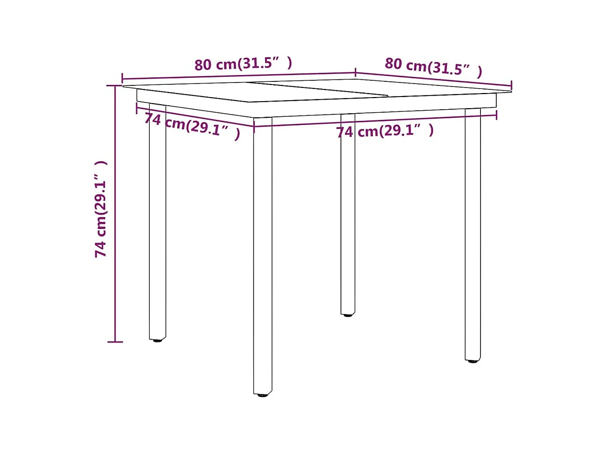 Set da pranzo da giardino mobili da esterno con cuscini 3 pezzi marrone 02_0014134