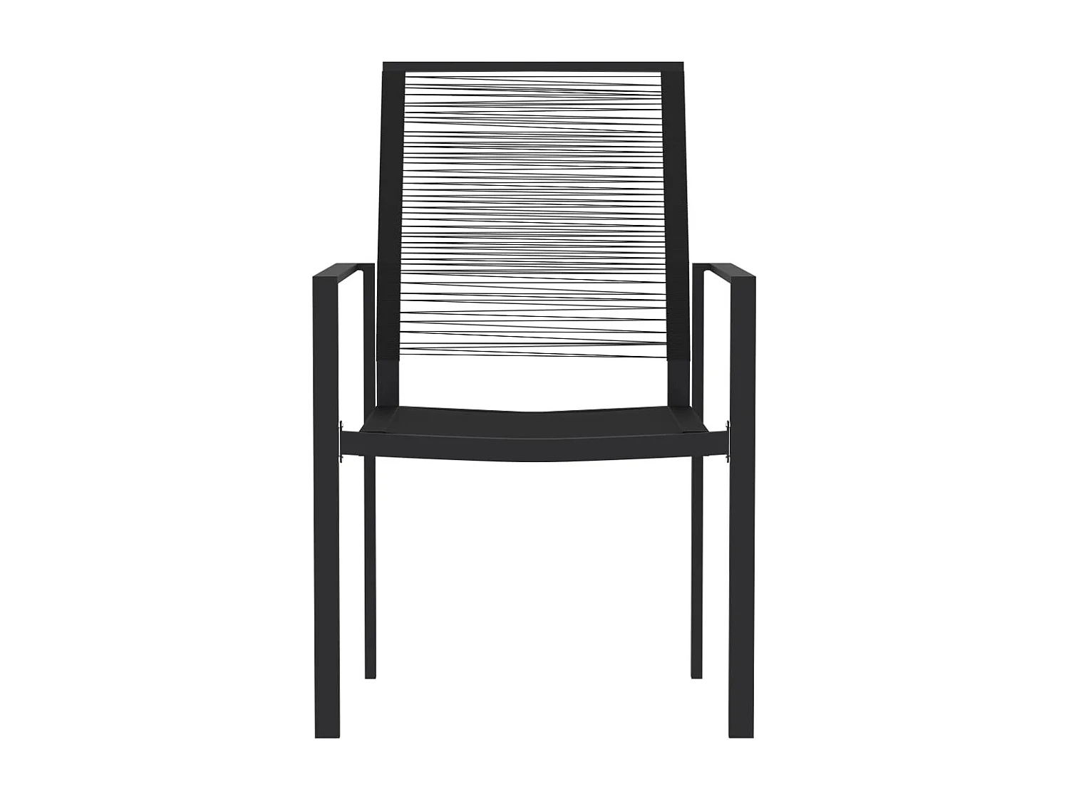 Set da pranzo da giardino mobili da esterno 9 pezzi nero 02_0014125