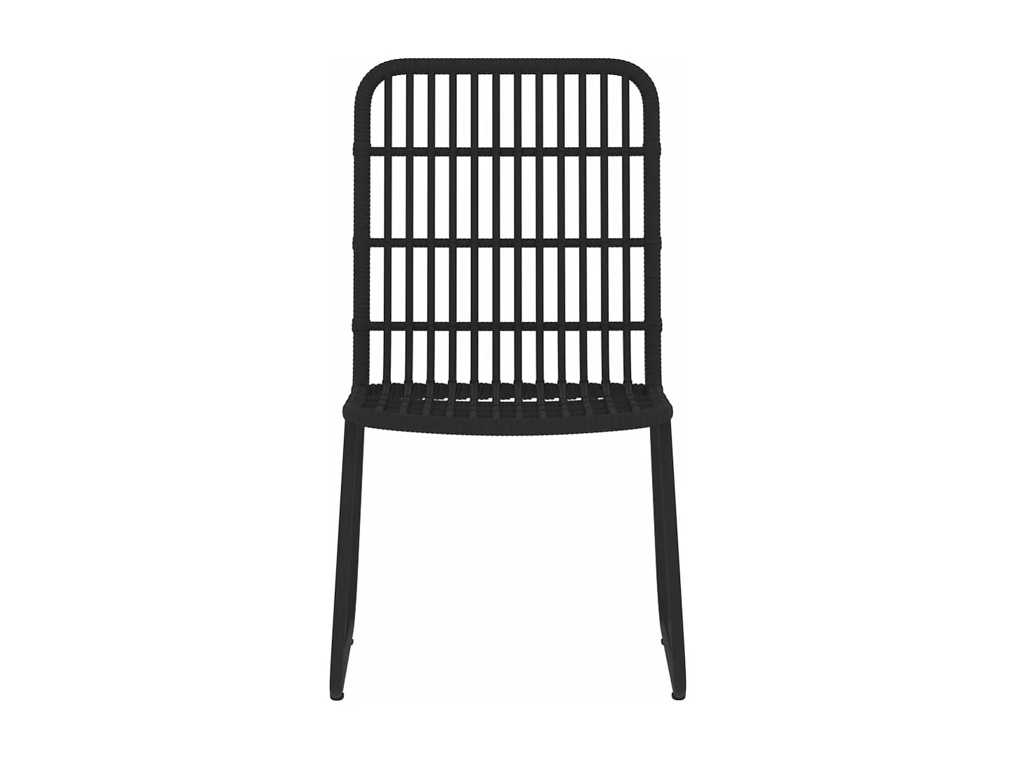 Conjunto de jantar de jardim móveis de exterior 5 peças preto 02_0013852