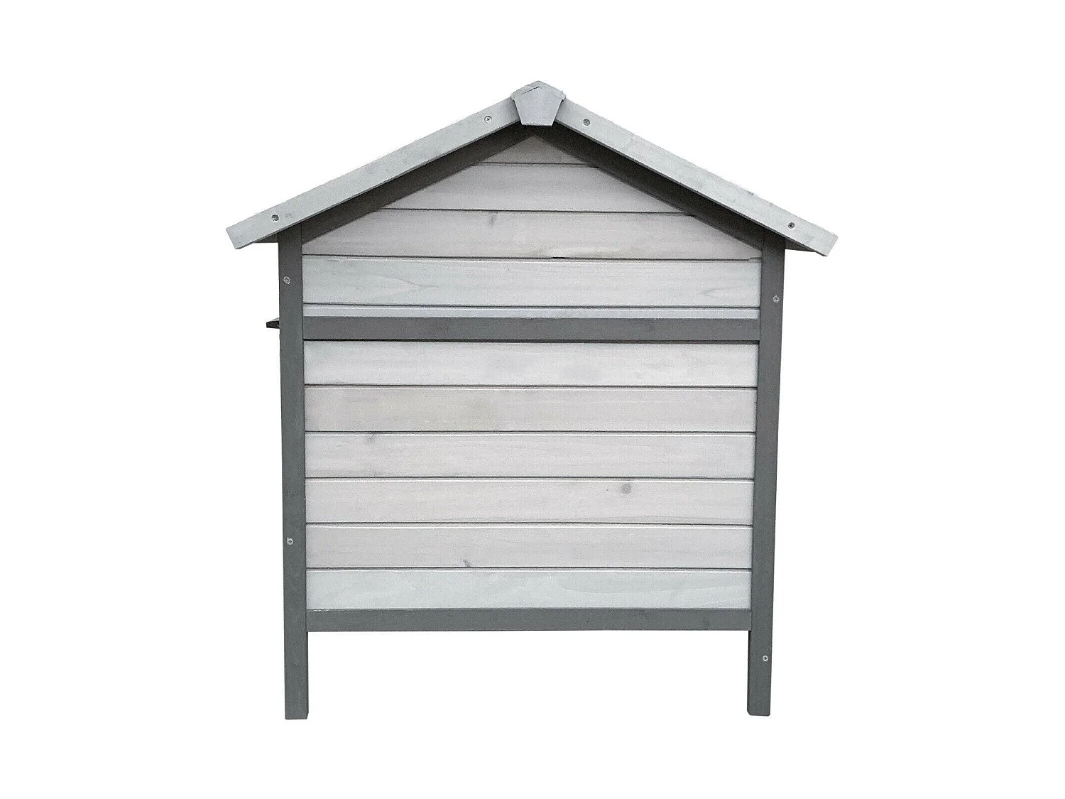 Conigliera con casetta per roditori e ruota libera 146 cm grigio chiaro 16_0002237