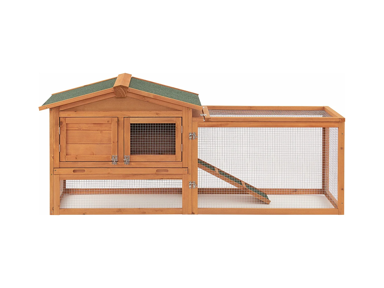 Gabbia a due livelli 68 x 156 x 52 cm abete naturale 03_0006809