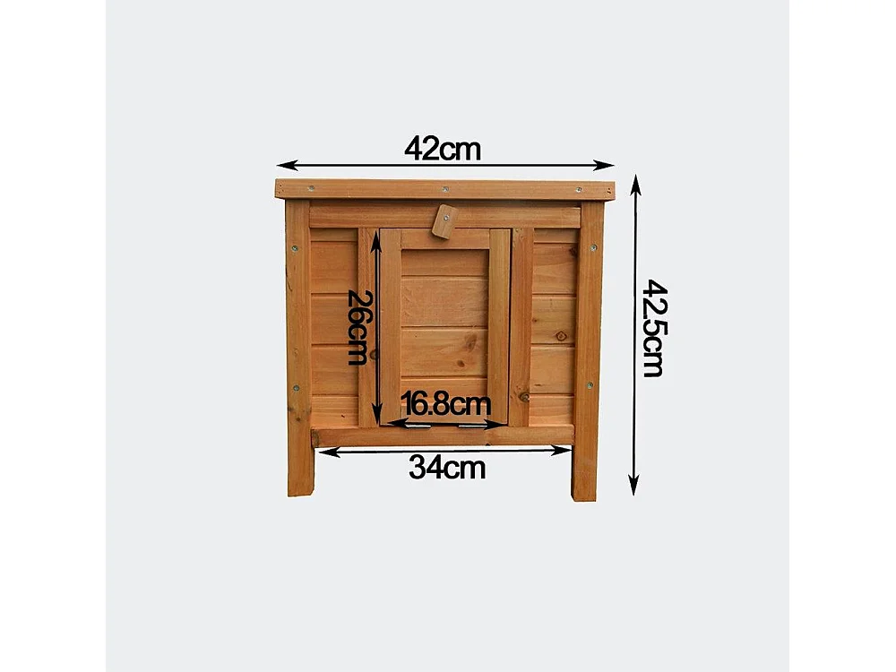 Conejera para roedores, gallinero u otros animales pequeños de madera 420 x 515 x 430 mm 3716001