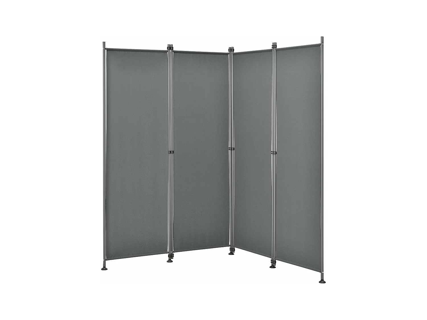 Brise-vue à 4 panneaux grise 215 x 215 x 170 cm 03_0006552