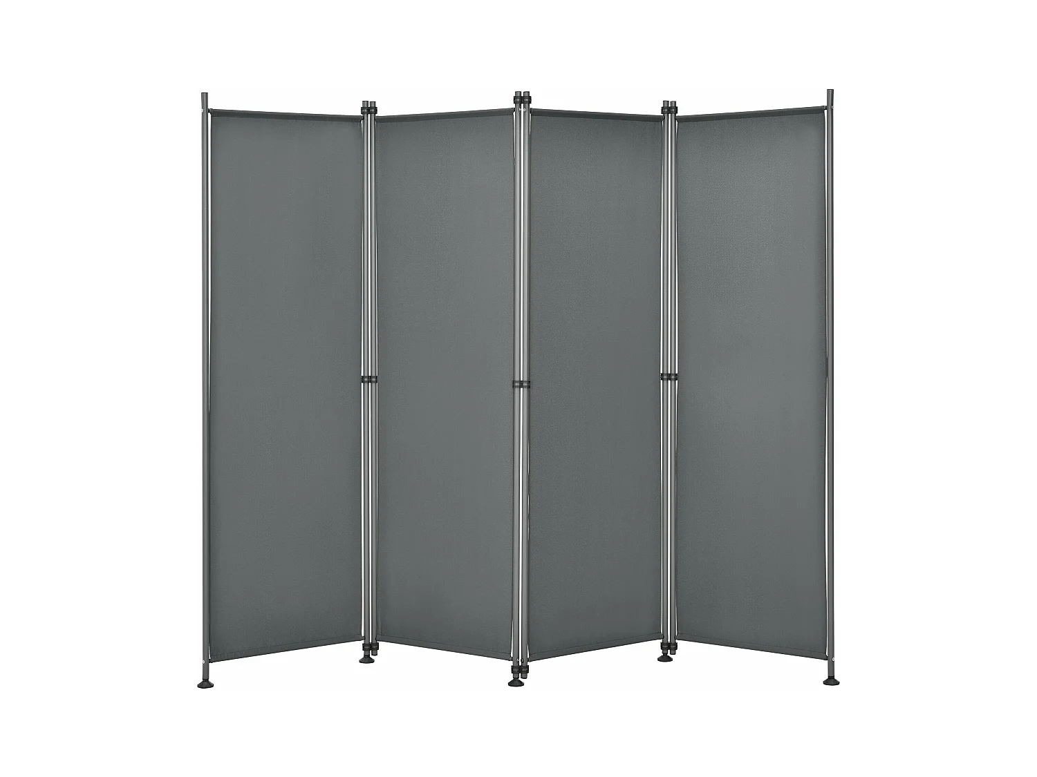 Frangivista con 4 pannelli in poliestere 215 x 170 cm grigio ardesia 03_0006552