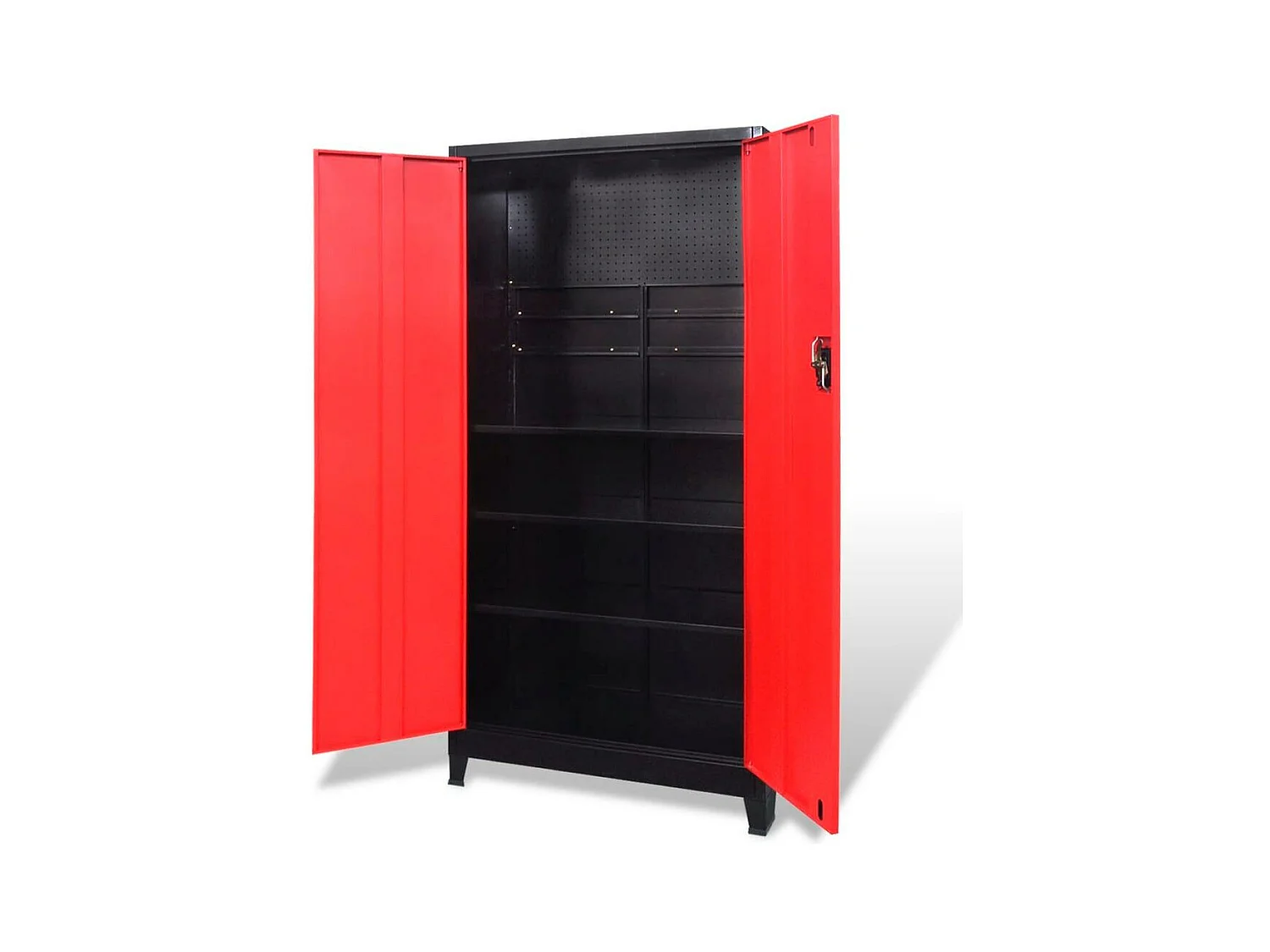 Armoire à outils avec noire 90 x 40 x 180 cm 02_0003802