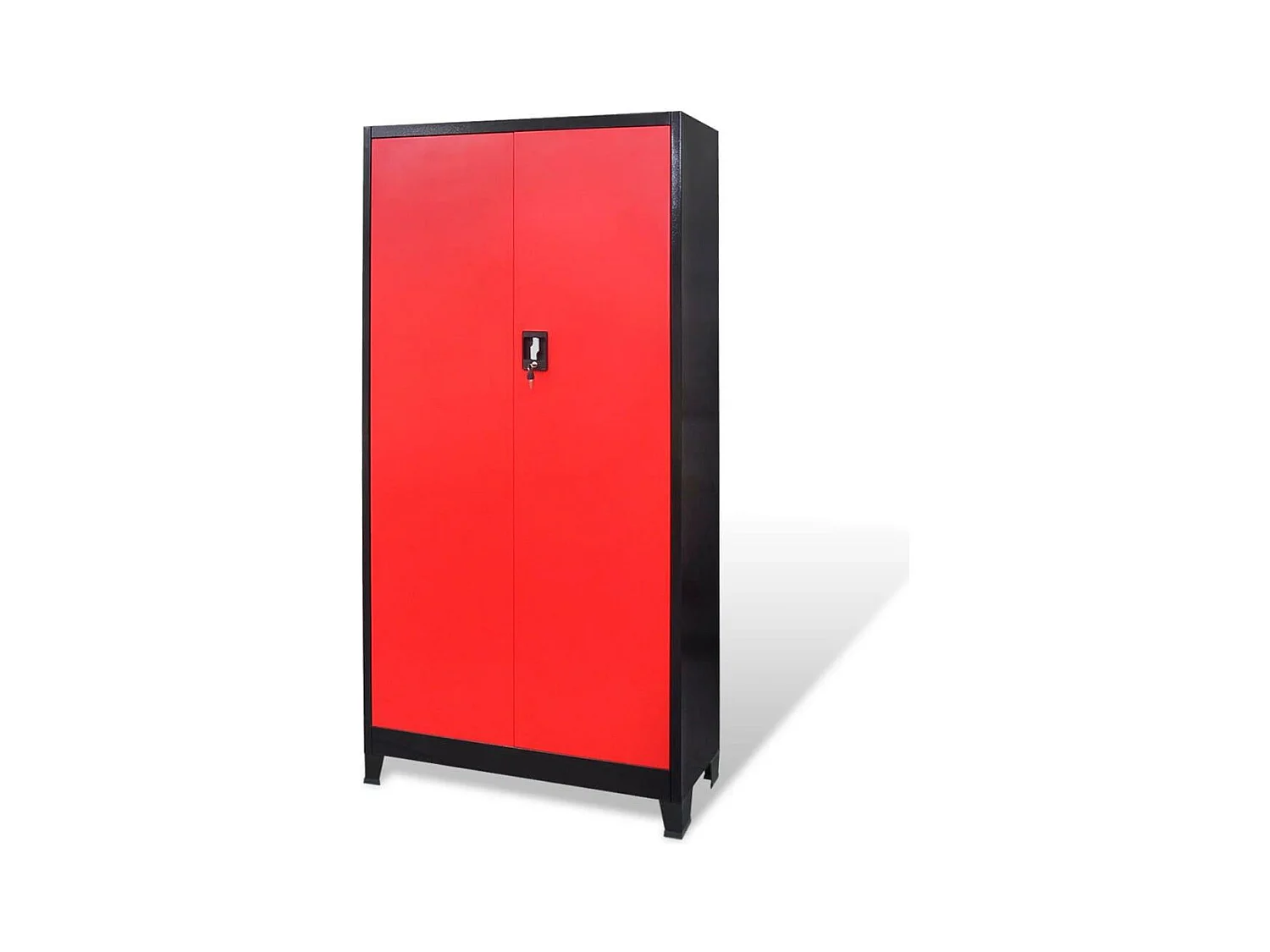 Armoire à outils avec noire 90 x 40 x 180 cm 02_0003802