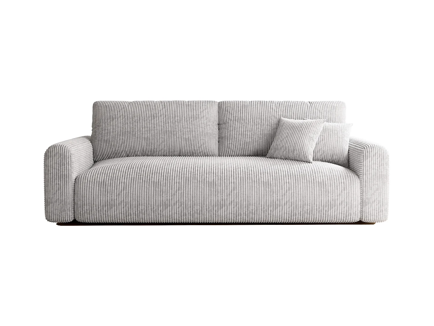 Canapé Jobo réversible convertible en tissu Gris