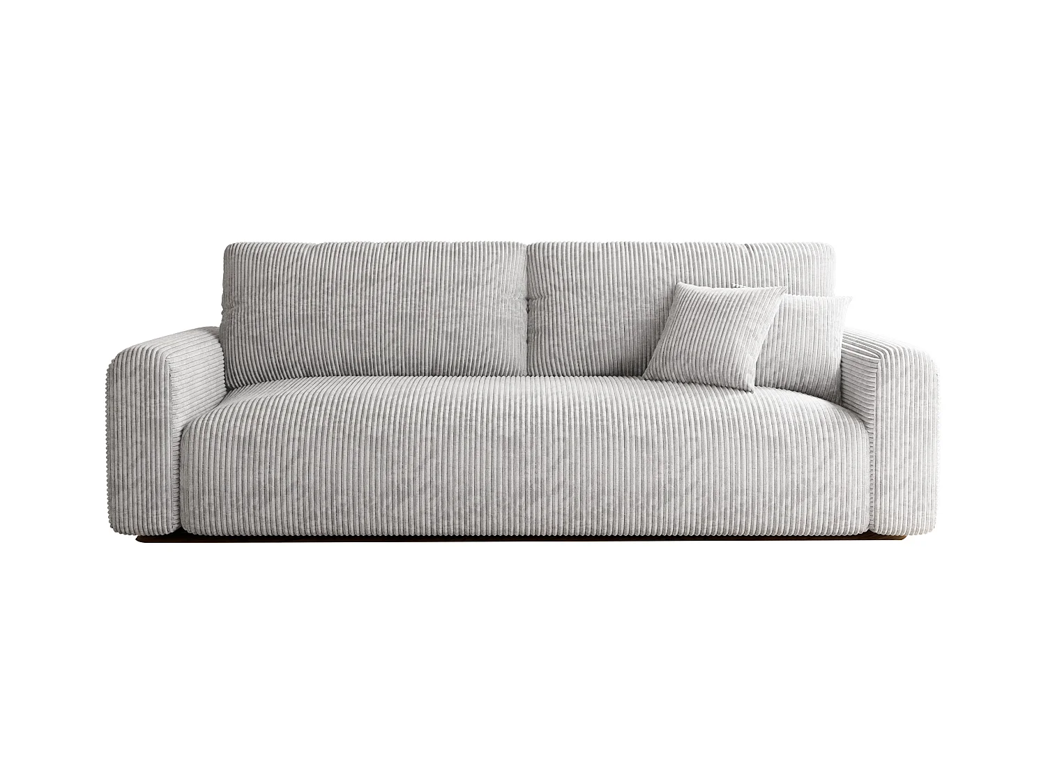 Canapé Jobo réversible convertible en tissu Gris