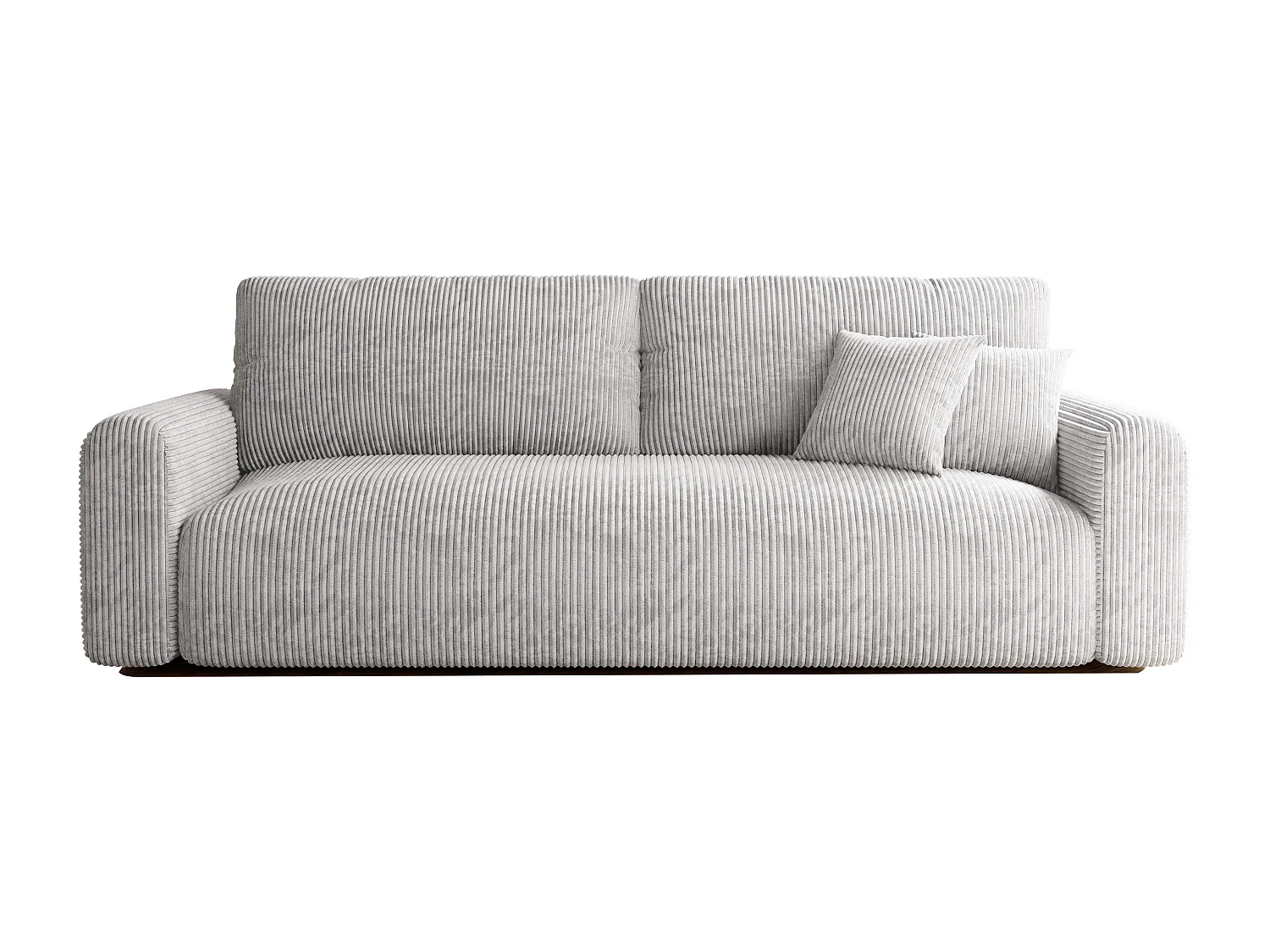 Canapé Jobo réversible convertible en tissu Gris