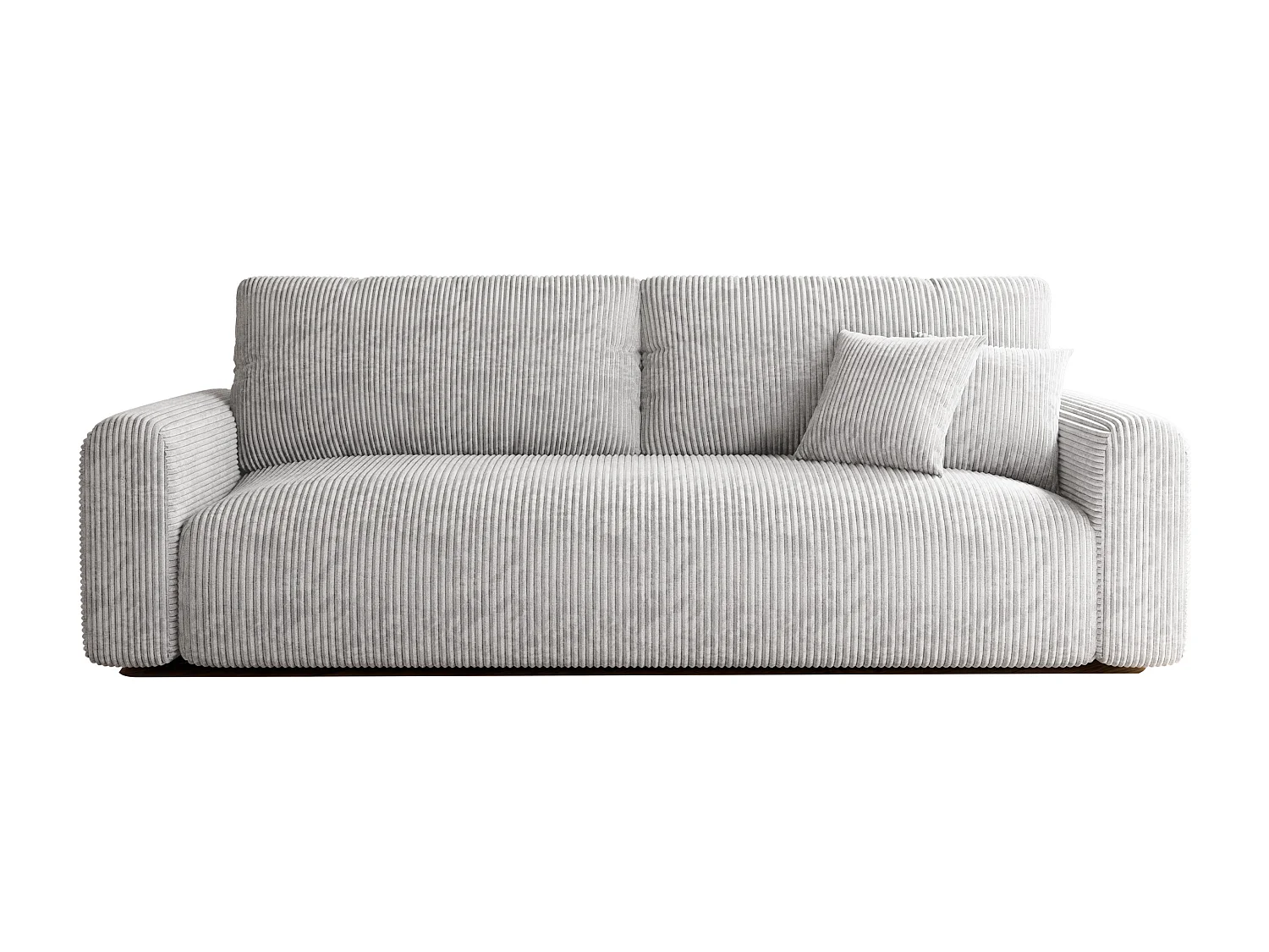 Canapé Jobo réversible convertible en tissu Gris