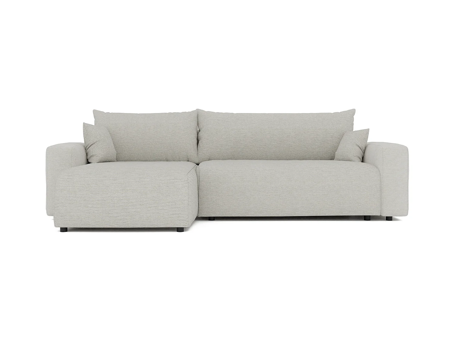 Canapé d'angle convertible en tissu Baltimore Sand