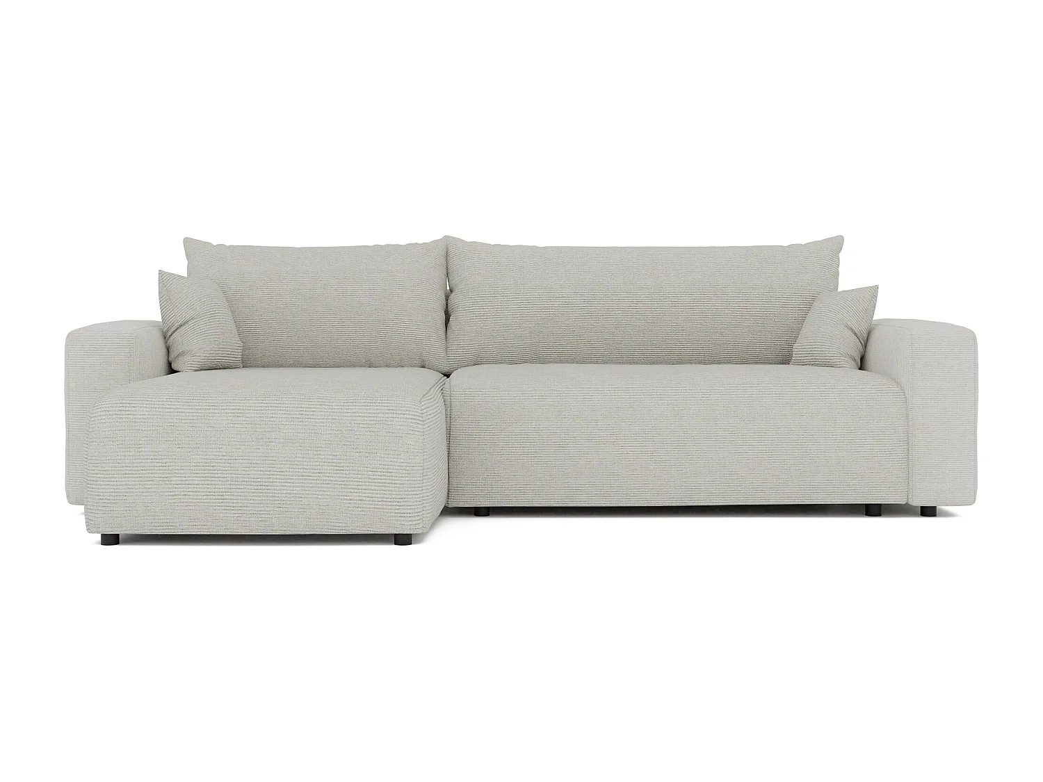 Canapé d'angle convertible en tissu Baltimore Sand