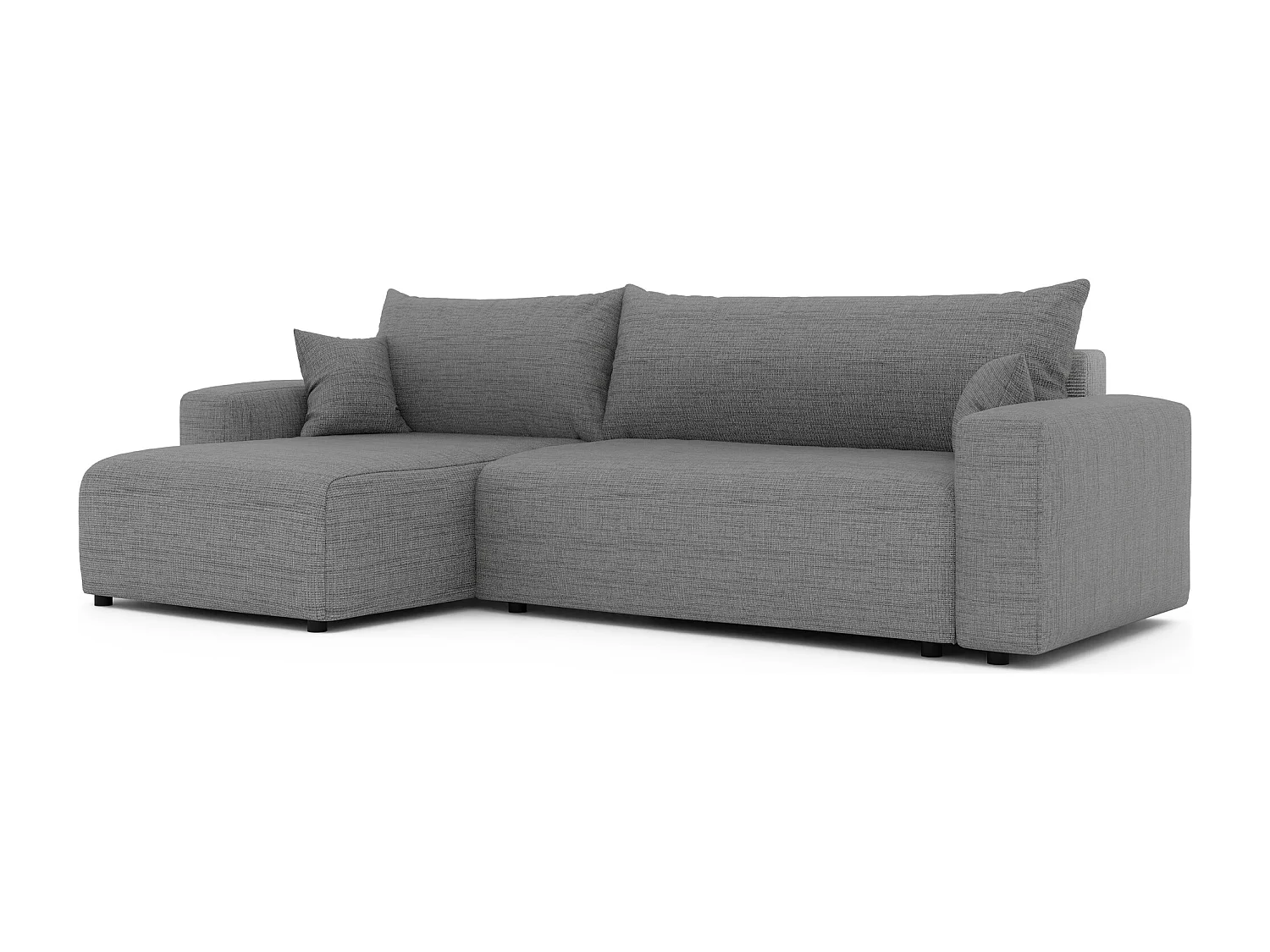 Canapé d'angle convertible en tissu Baltimore Mouse