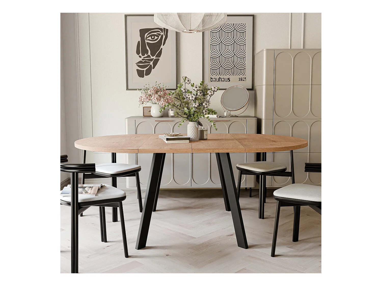 Table extensible chêne de Lefkas