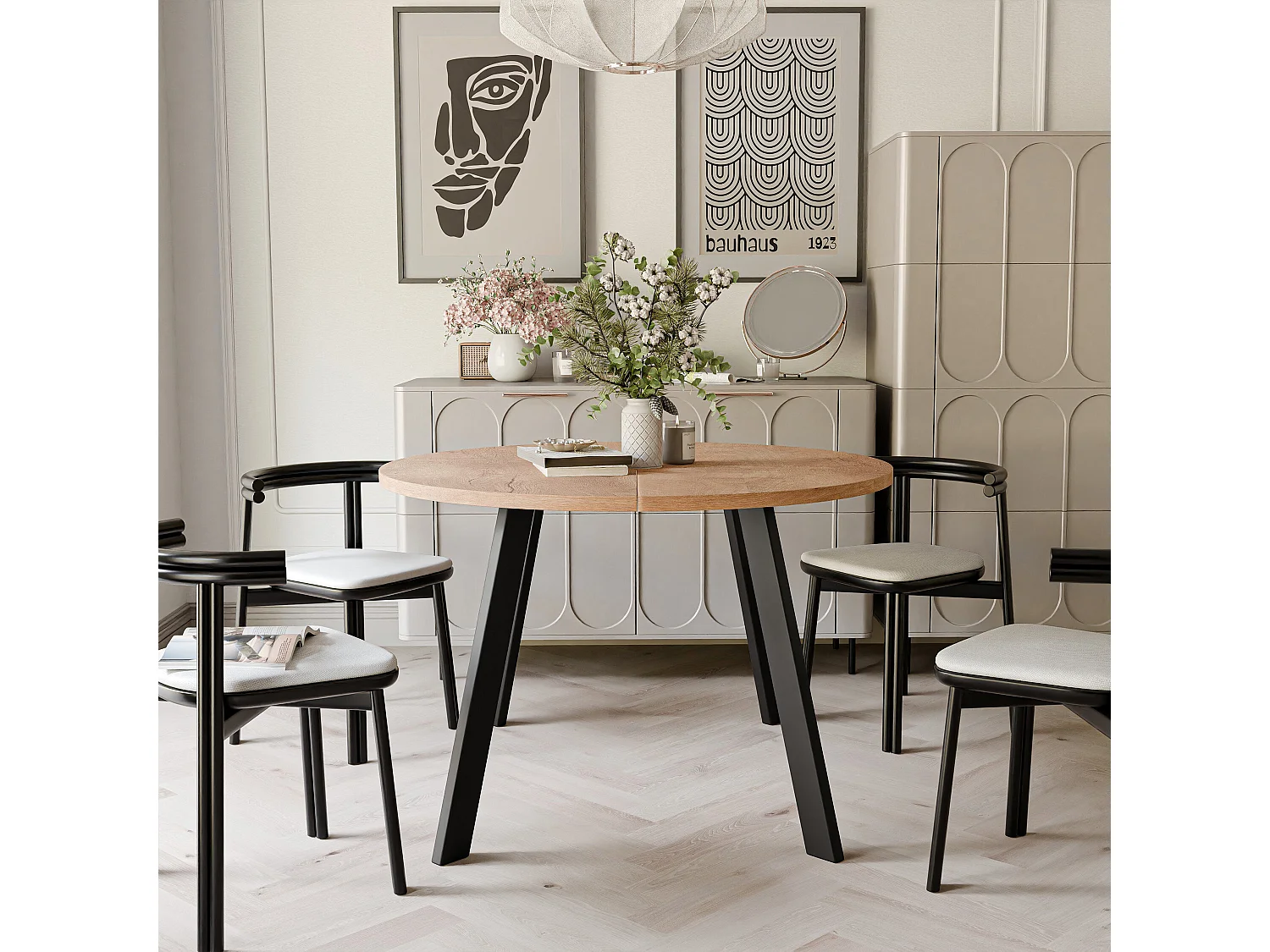 Table extensible chêne de Lefkas