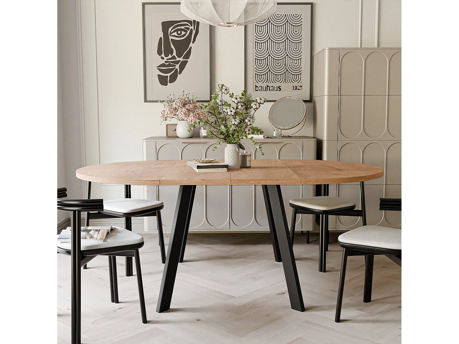 Table extensible chêne de Lefkas