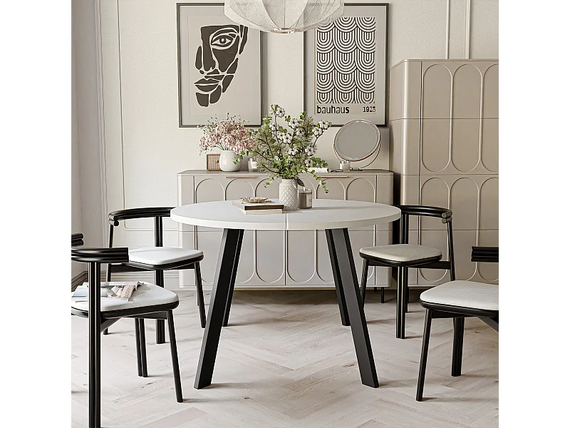 Table extensible blanc