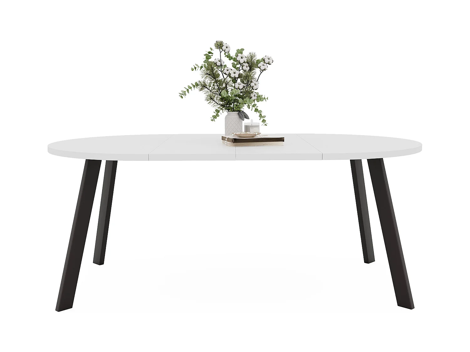 Table extensible blanc