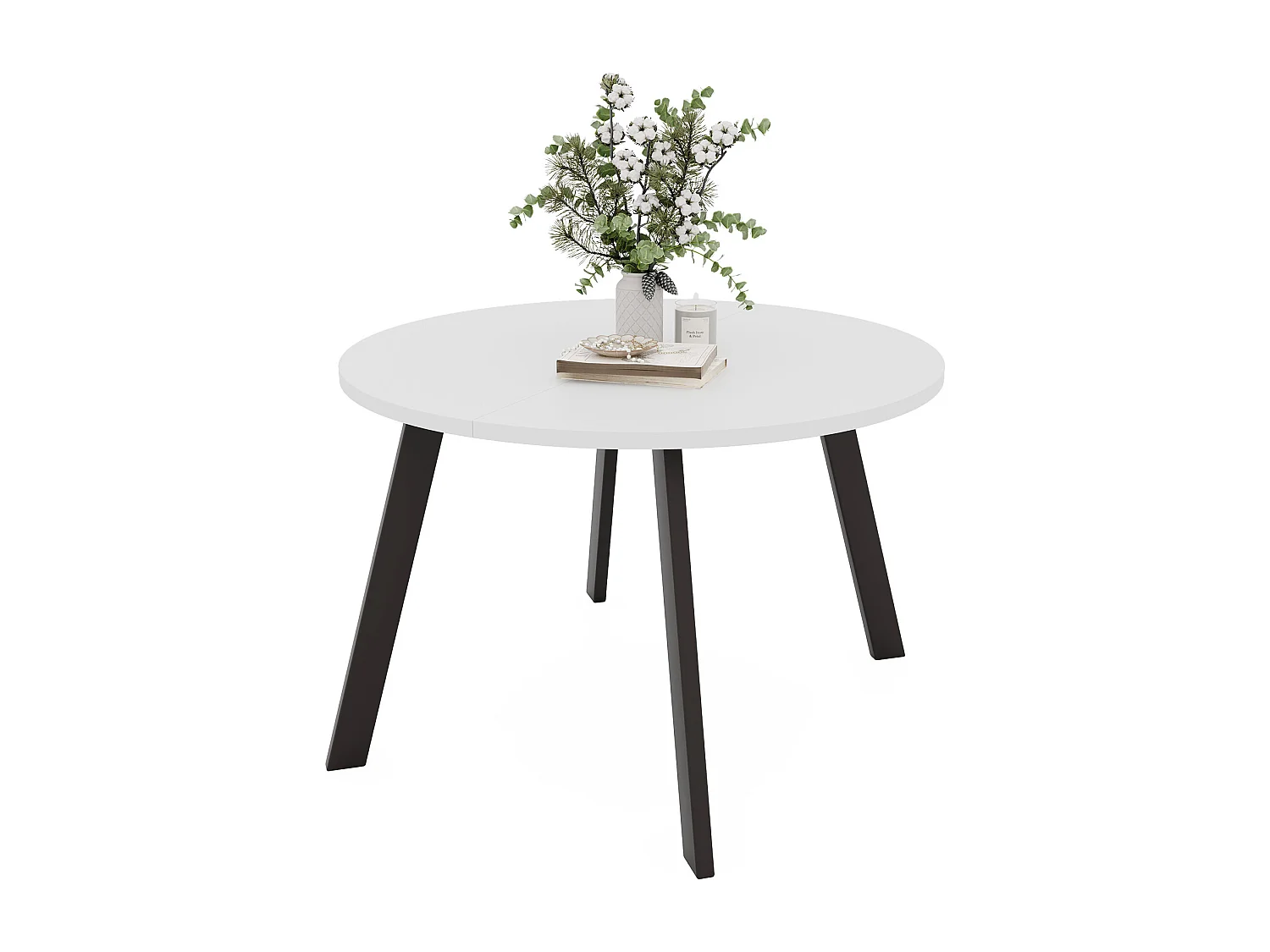 Table extensible blanc