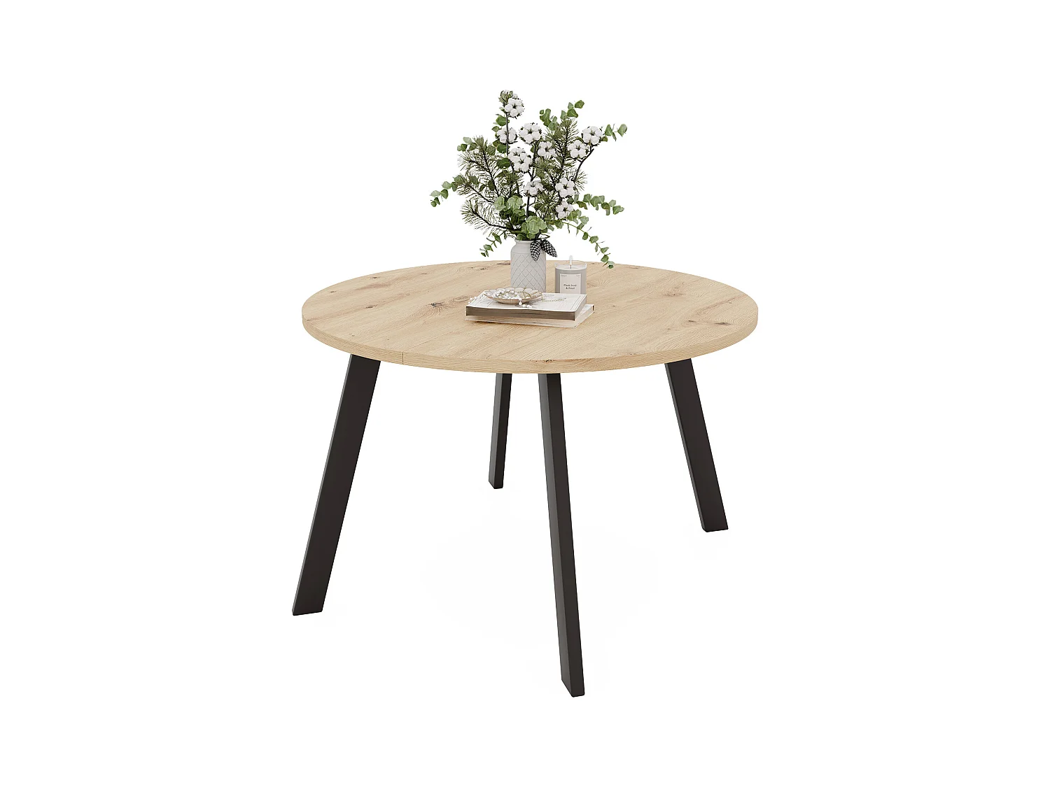 Table extensible chêne wotan