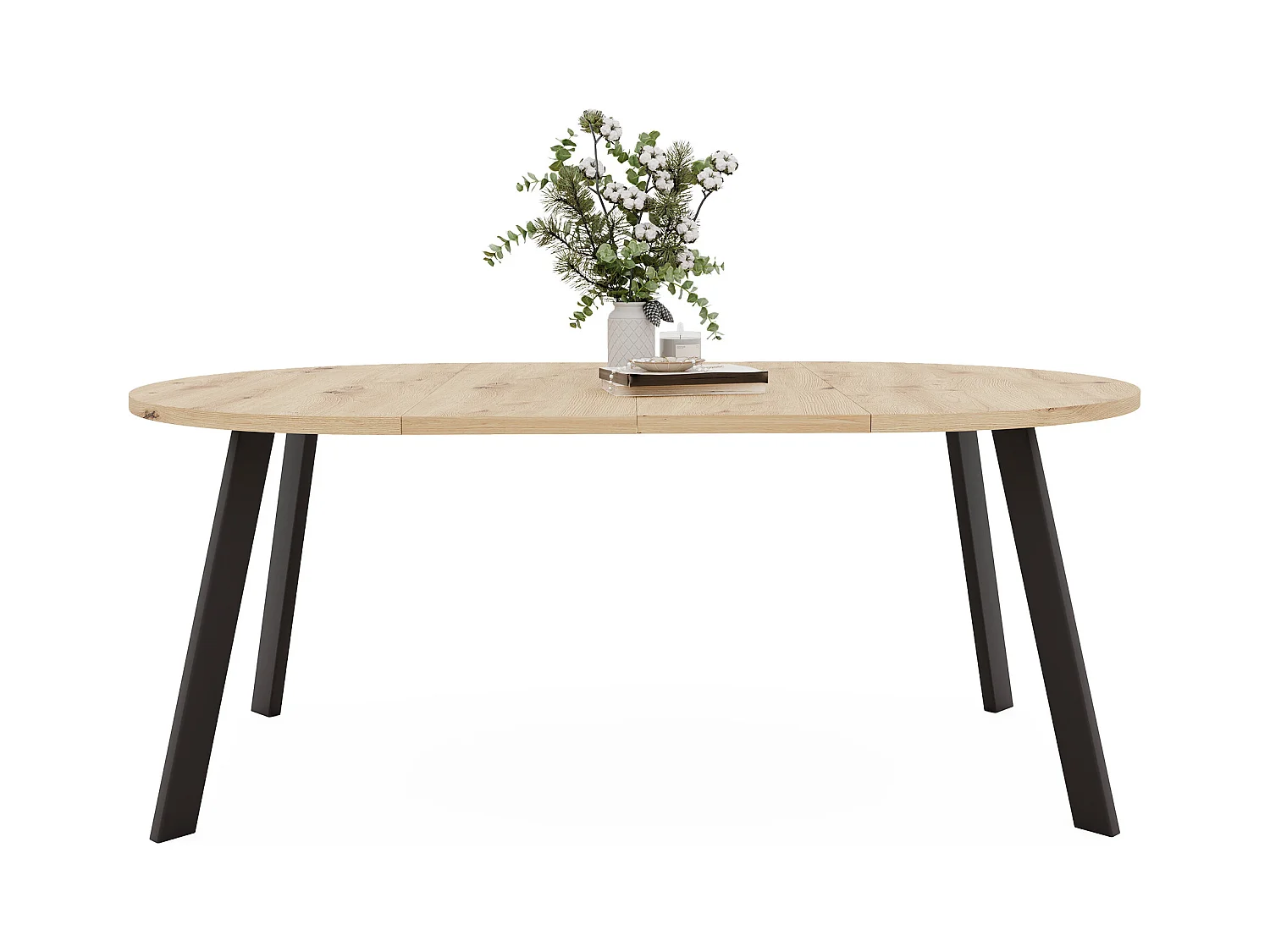 Table extensible chêne wotan