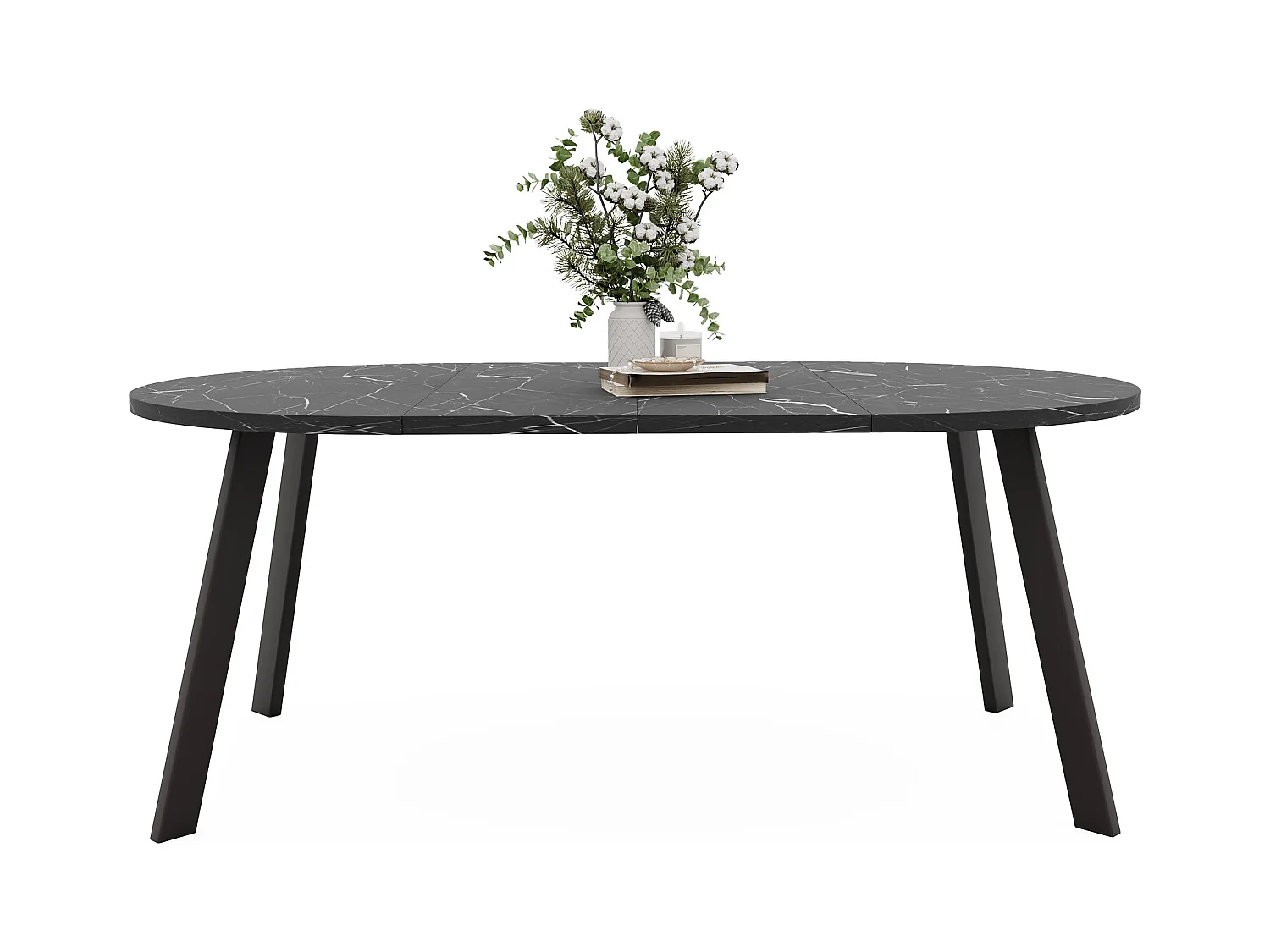 Table extensible grigia pietra