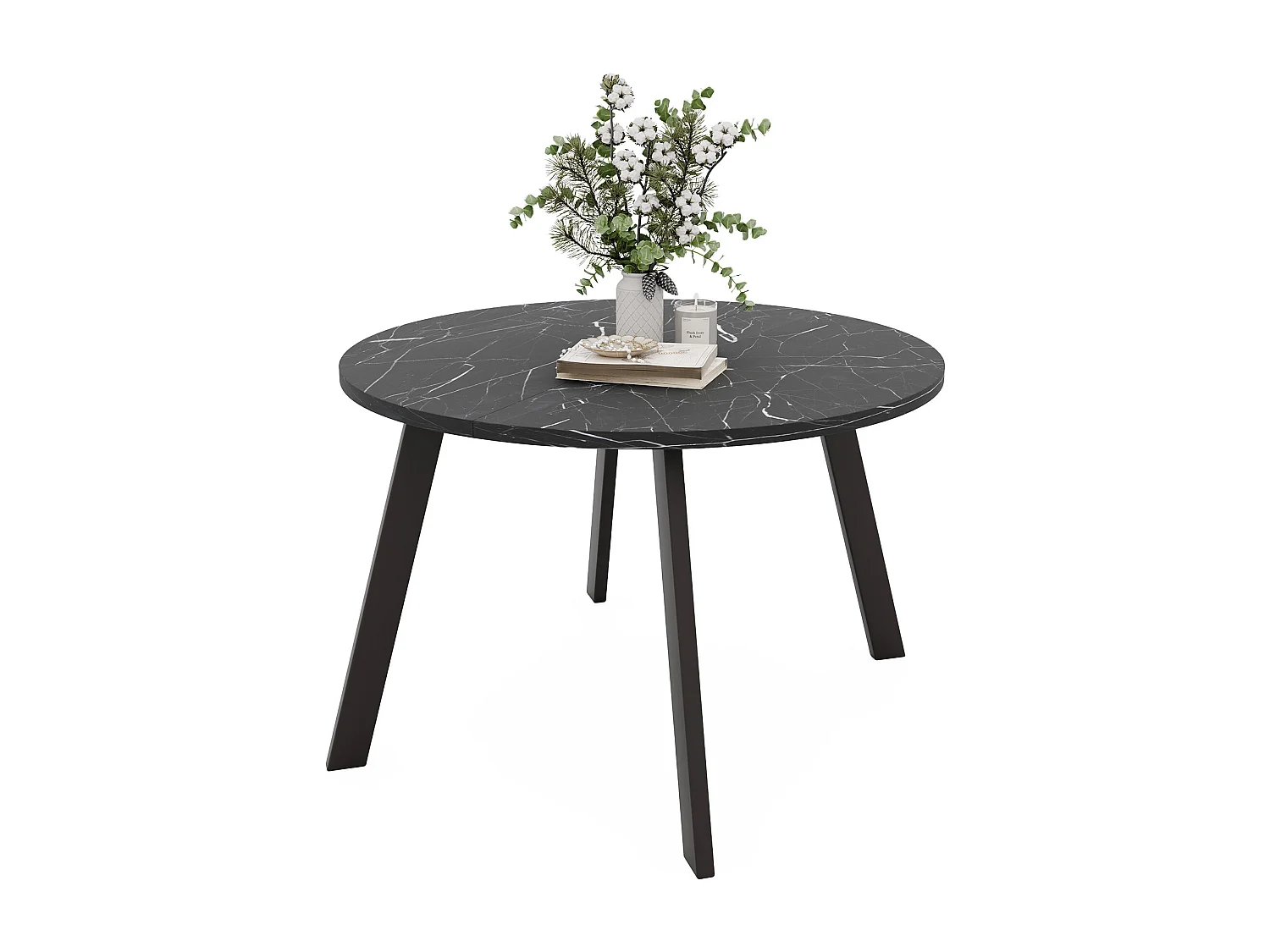 Table extensible grigia pietra