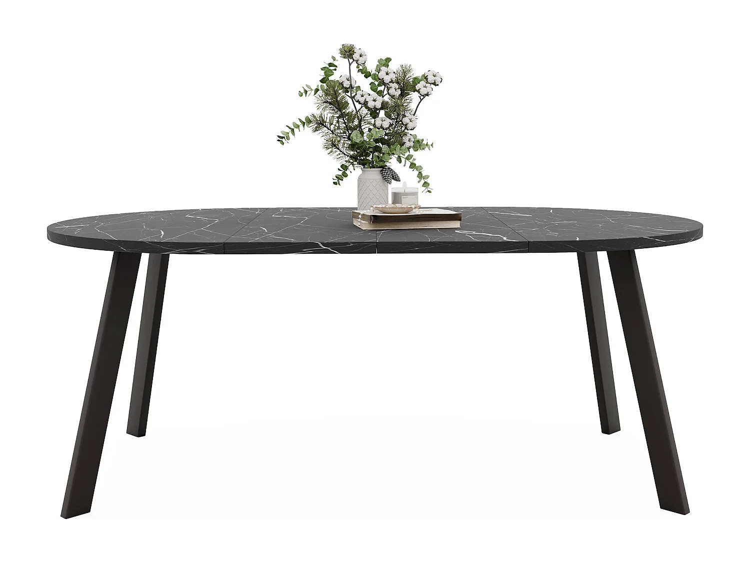 Table extensible grigia pietra