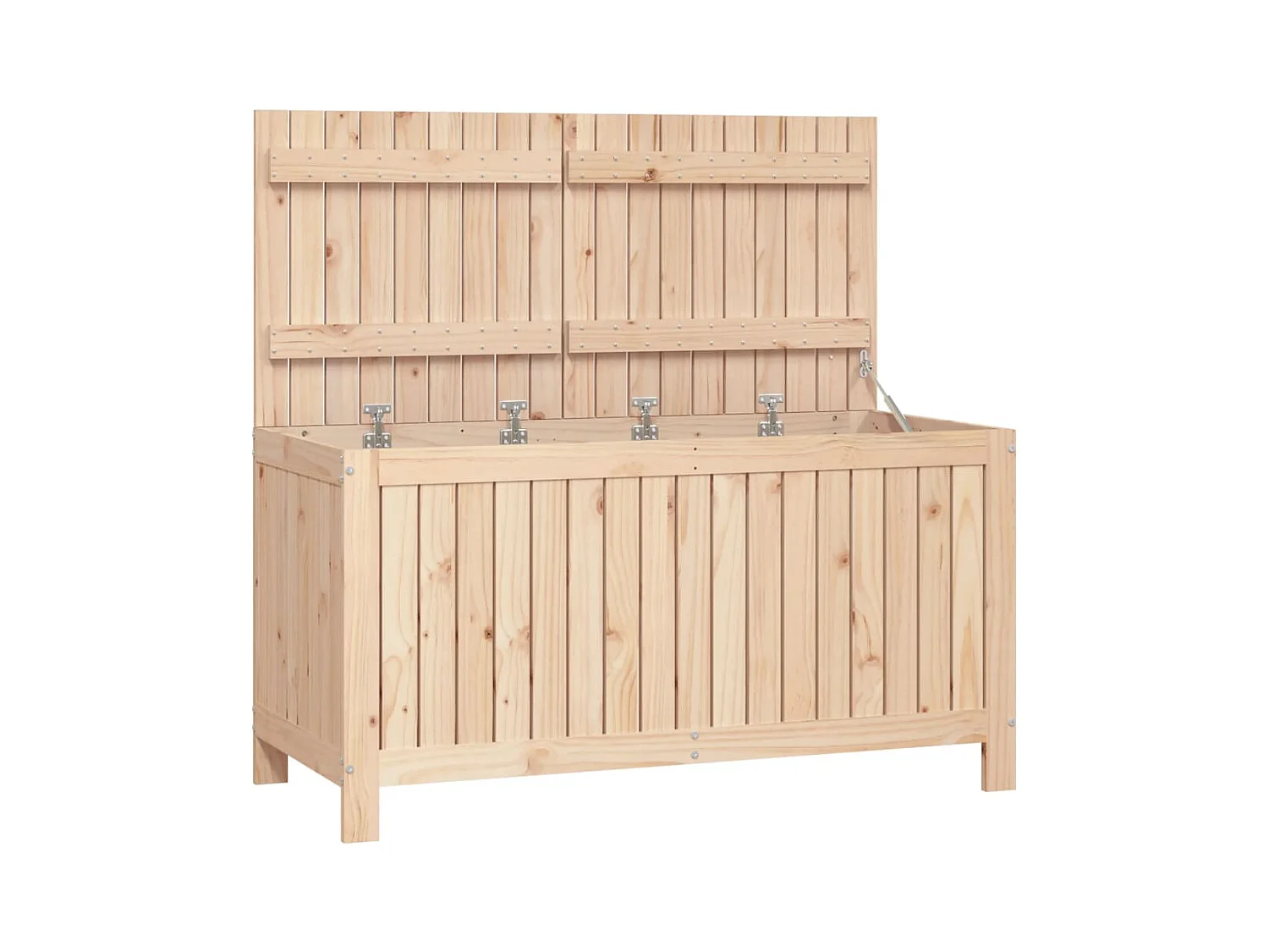 Coffre boîte meuble de bois marron 121 x 55 x 64 cm 02_0013004