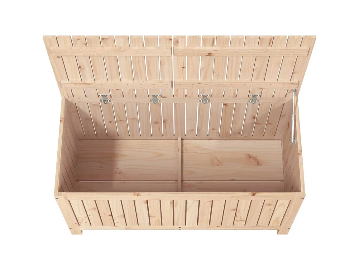 Coffre boîte meuble de bois marron 121 x 55 x 64 cm 02_0013004