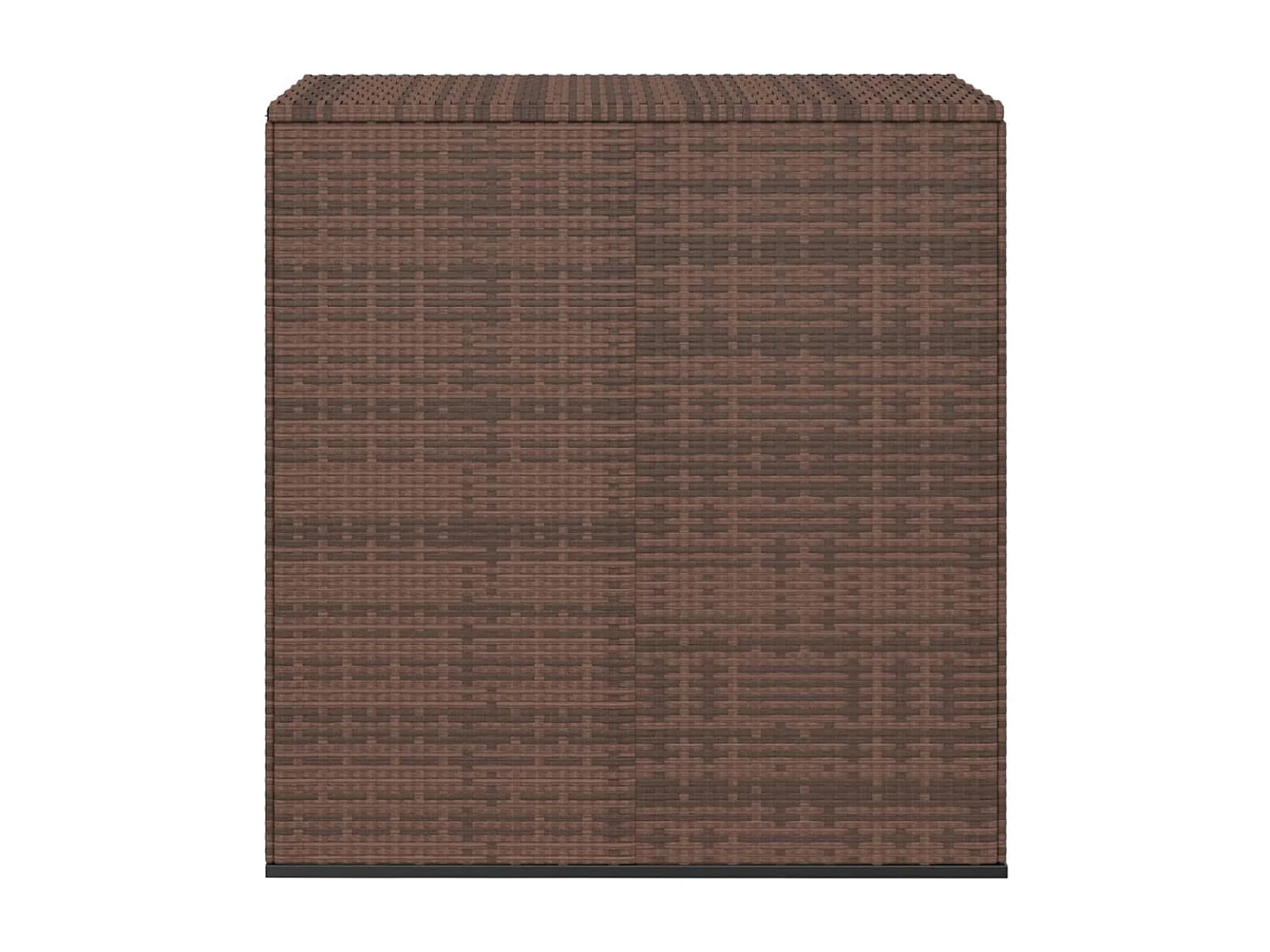 Contenitore per cuscini contenitore da giardino in resina intrecciata 100 x 49 x 103,5 cm marrone 02_0013157