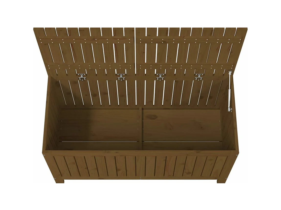 Coffre boîte meuble de bois marron 121 x 55 x 64 cm 02_0013103