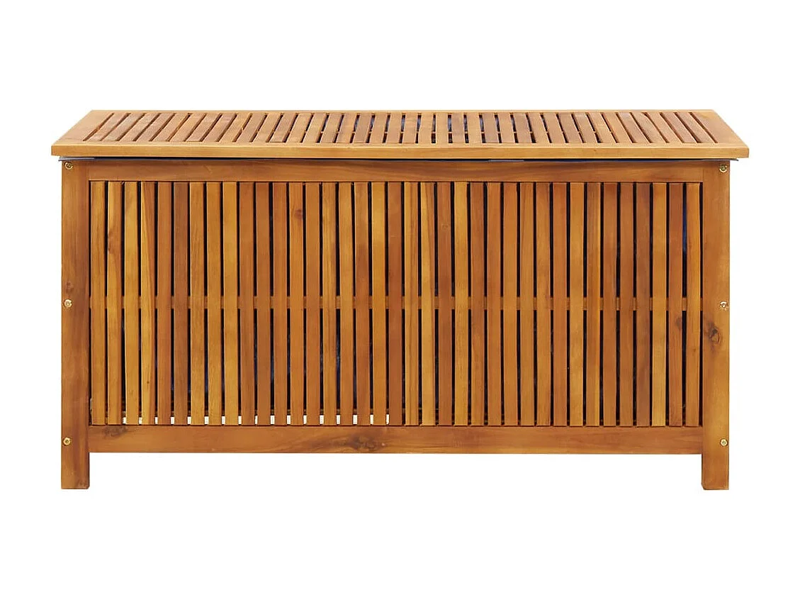 Cassetta portaoggetti per mobili da giardino 113 x 50 x 58 cm in legno massello di acacia 02_0013000