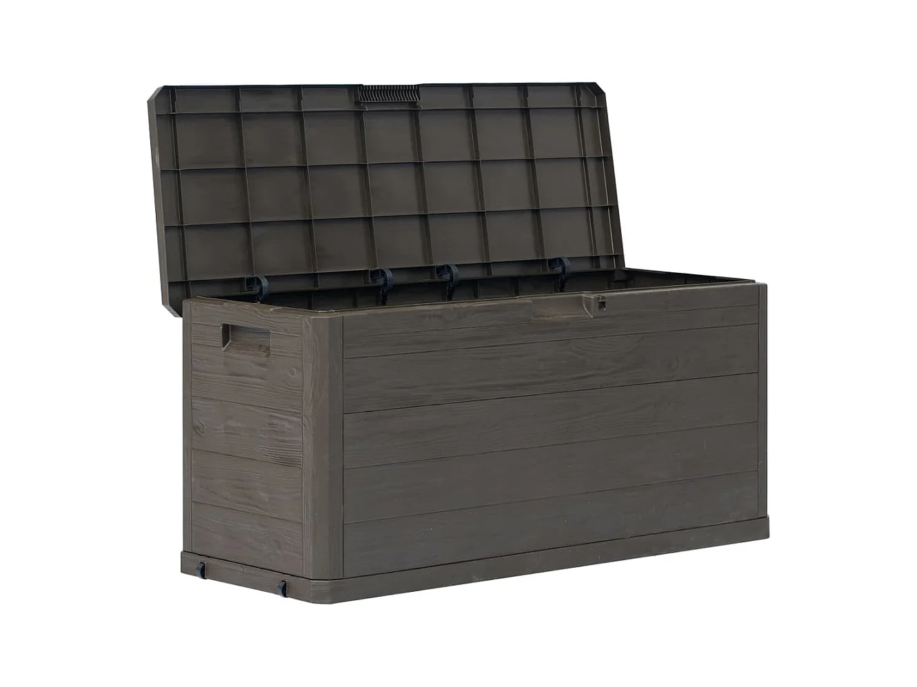Baule portaoggetti per mobili da giardino 280 litri marrone 02_0013026