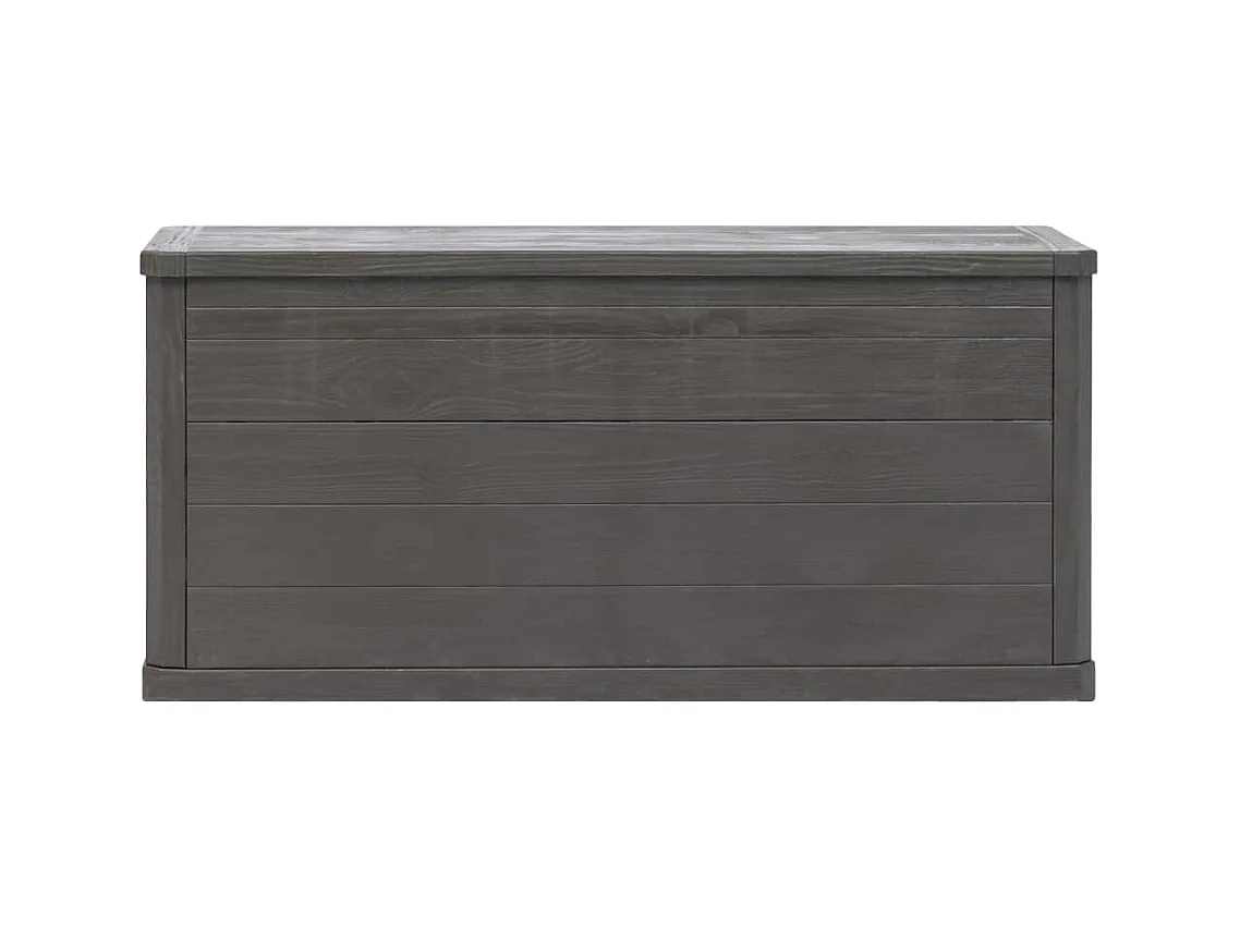 Baule portaoggetti per mobili da giardino 280 litri marrone 02_0013026