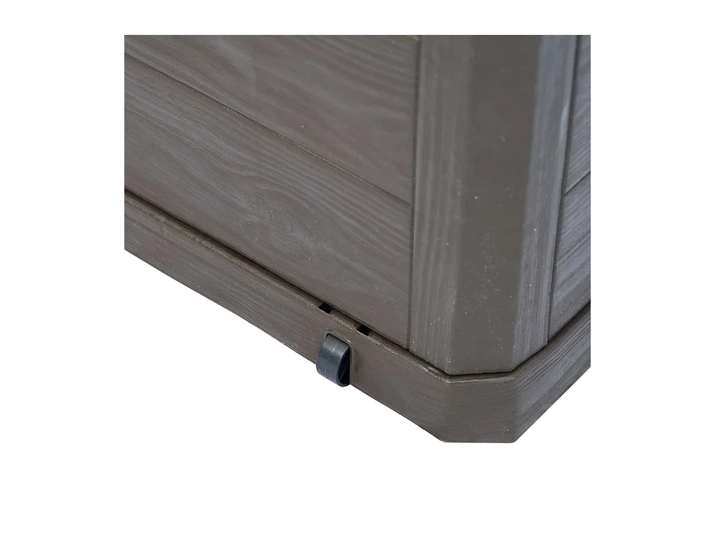 Baule portaoggetti per mobili da giardino 280 litri marrone 02_0013026