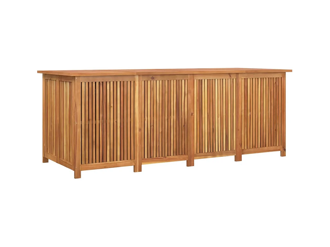 Coffre boîte meuble de bois marron 200 x 80 x 75 cm 02_0013020