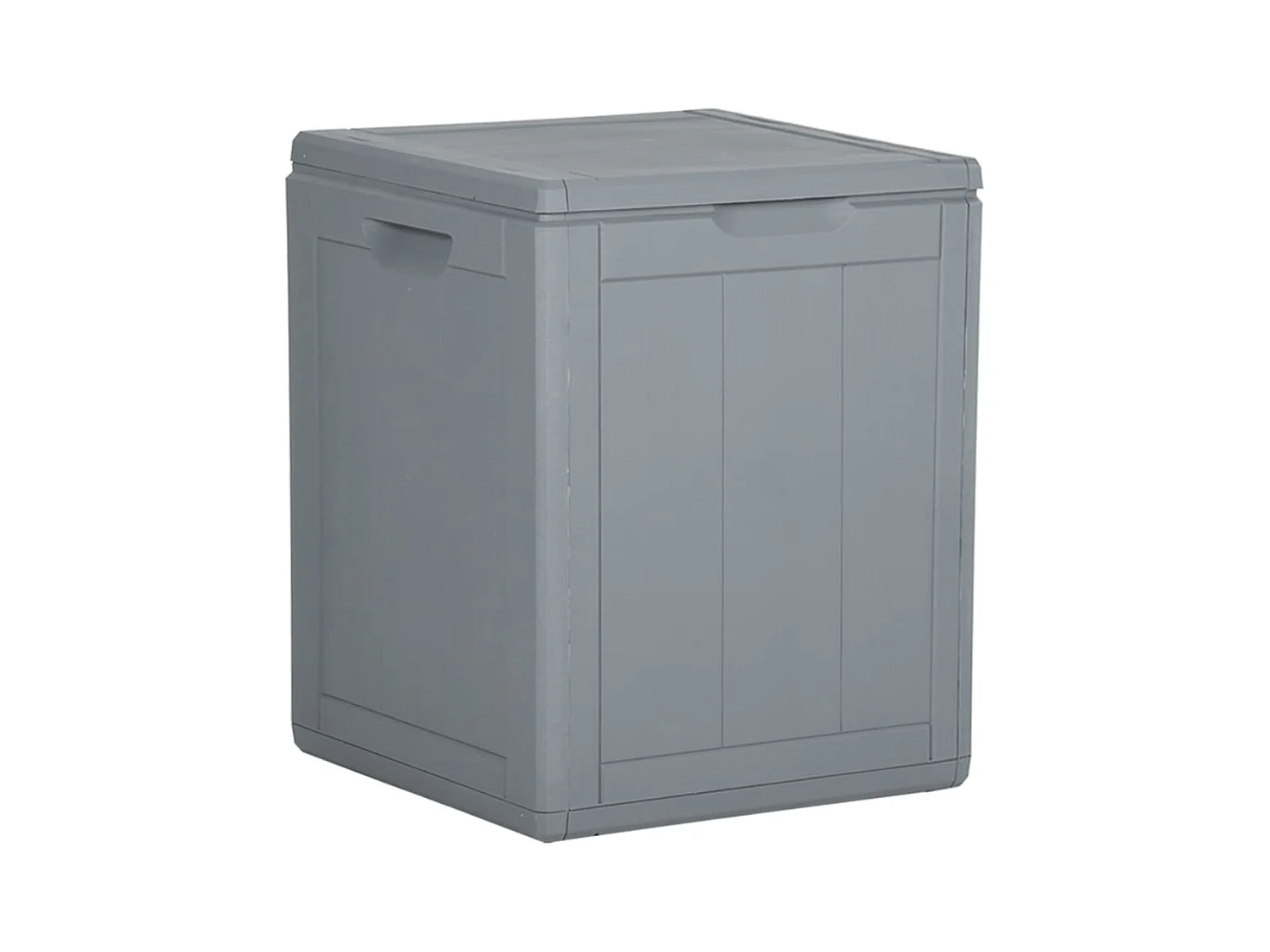 Caixa para armazenamento de móveis de jardim 90 litros pp rattan cinza 02_0013050