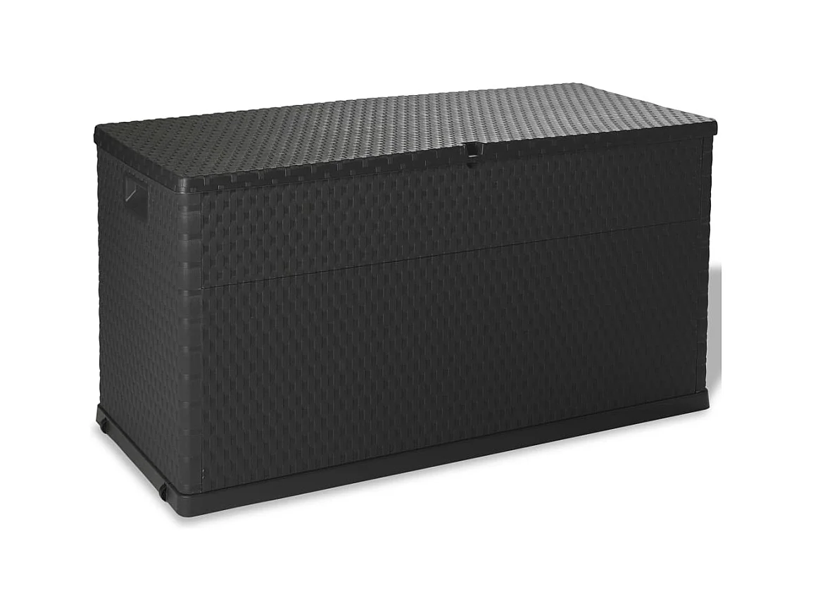 Caja de almacenaje para jardín 120 x 56 x 63 cm pp ratán antracita 02_0013134