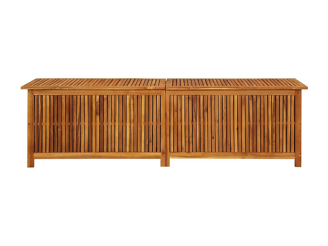 Coffre boîte meuble de bois marron 200 x 50 x 58 cm 02_0013018