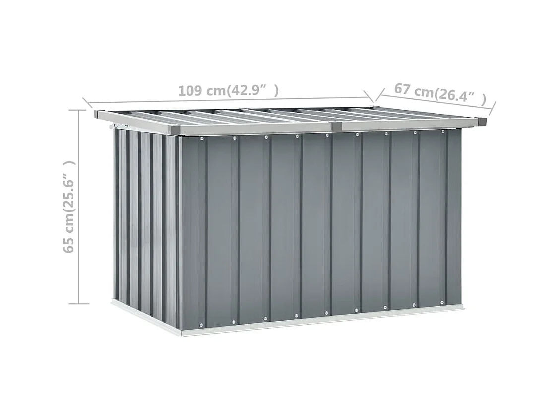 Coffre boîte meuble de grise 109 x 67 x 65 cm 02_0013077