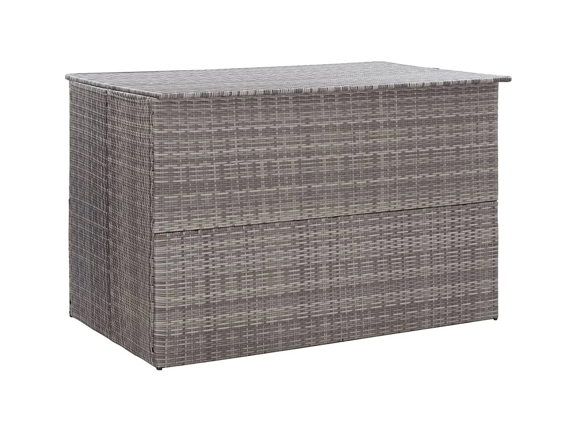 Coffre boîte meuble de résine grise 150 x 100 x 100 cm 02_0013085