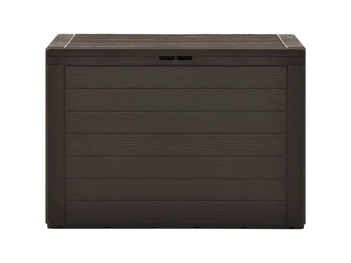 Cofre de almacenaje para muebles de jardín 78 x 44 x 55 cm marrón 02_0013100