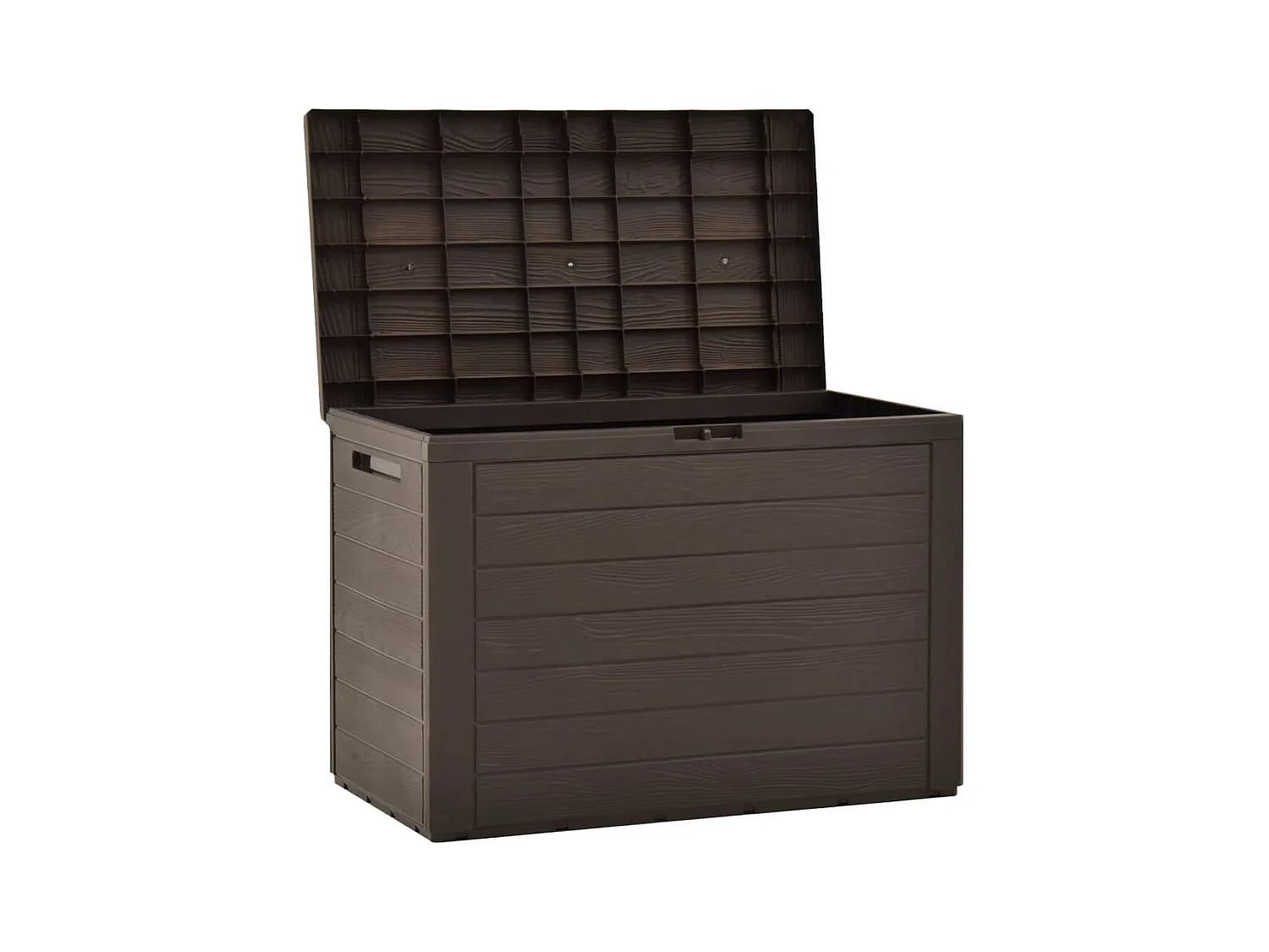 Cofre de almacenaje para muebles de jardín 78 x 44 x 55 cm marrón 02_0013100