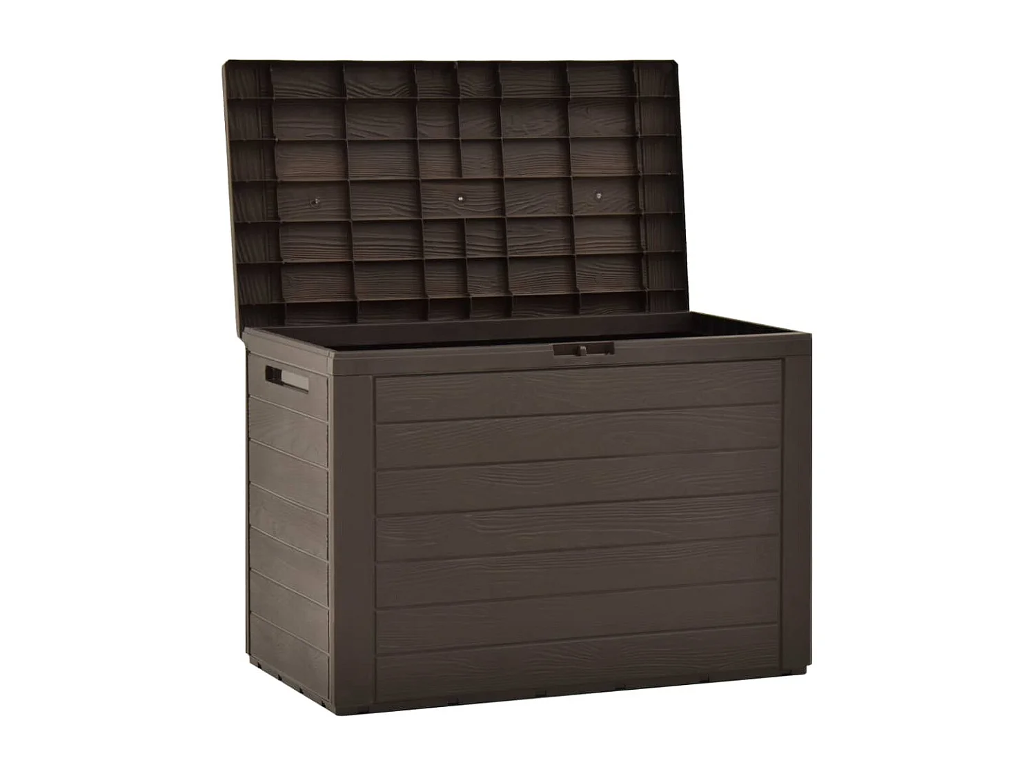 Cofre de almacenaje para muebles de jardín 78 x 44 x 55 cm marrón 02_0013100