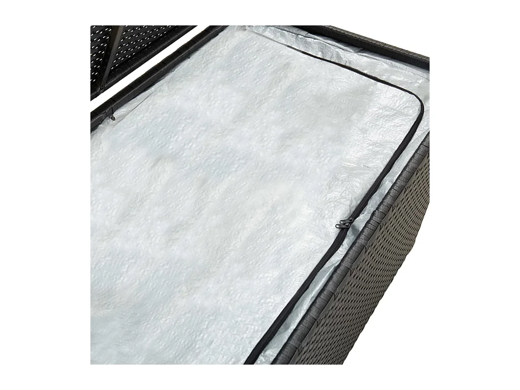 Coffre boîte meuble de résine noire 100 x 50 x 50 cm 02_0013118