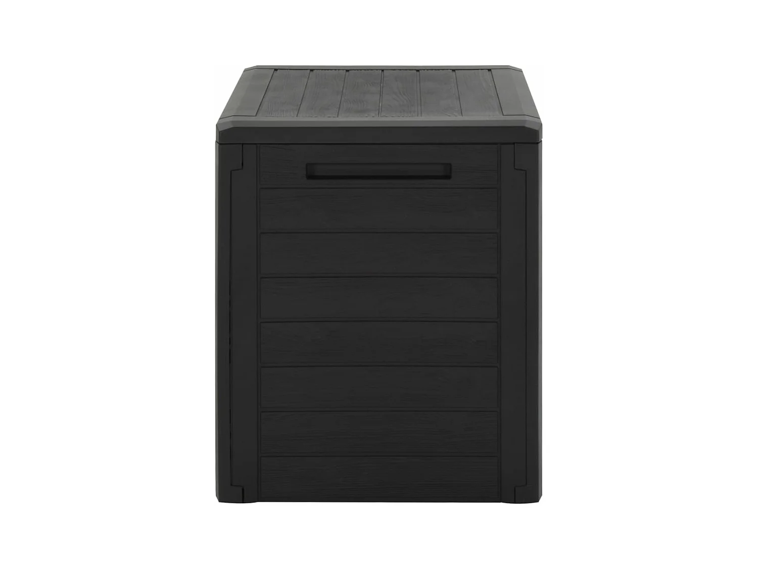 Caja de almacenamiento de jardín marrón 58,5 x 46 x 55 cm polipropileno 02_0013138