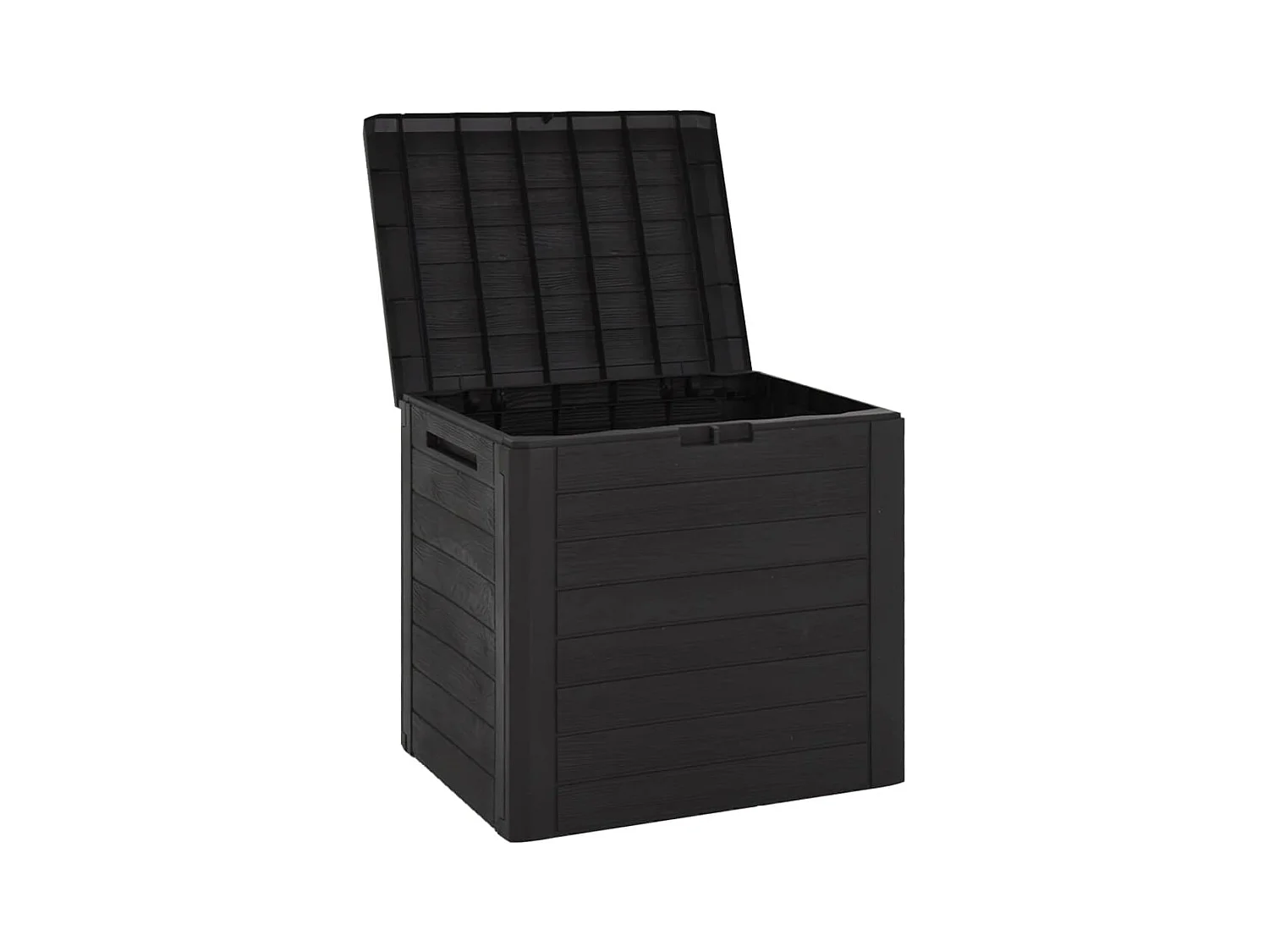 Caja de almacenamiento de jardín marrón 58,5 x 46 x 55 cm polipropileno 02_0013138